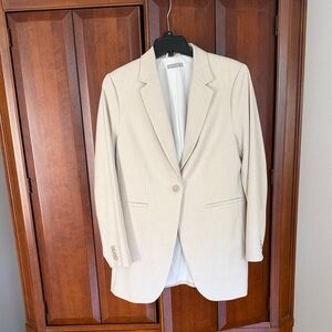 H&M Beige Single-Button Blazer